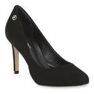 Ateliermix Women's Black Stiletto Pump -Suede